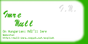imre mull business card